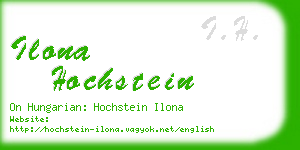ilona hochstein business card